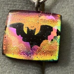 Dichroic Glass Pendant by Milab Glass 
New